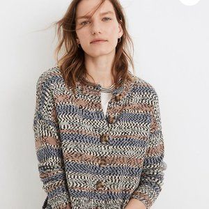 NWT Madewell Broadway Cardigan Sweater in Stripe - XS